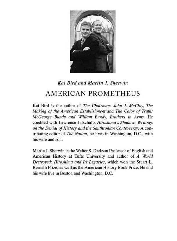 American Prometheus: The Triumph and Tragedy of J. Robert Oppenheimer-Nonfiction: 人物傳記 Biography-買書書 BuyBookBook