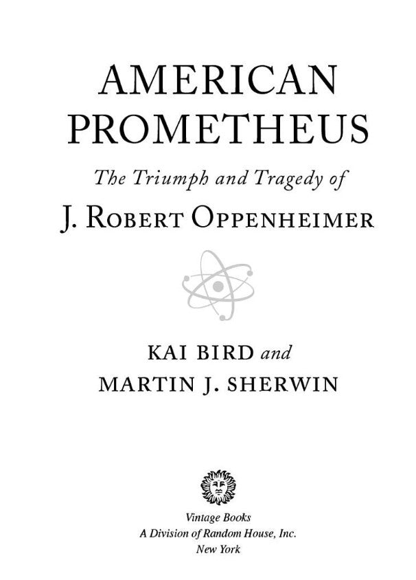 American Prometheus: The Triumph and Tragedy of J. Robert Oppenheimer-Nonfiction: 人物傳記 Biography-買書書 BuyBookBook