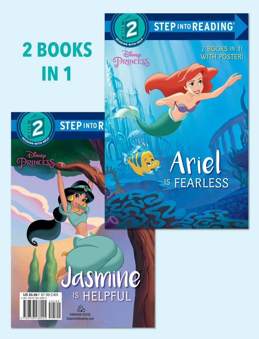 Ariel Is Fearless/Jasmine Is Helpful (Disney Princess)-Children’s / Teenage fiction: General and modern fiction-買書書 BuyBookBook