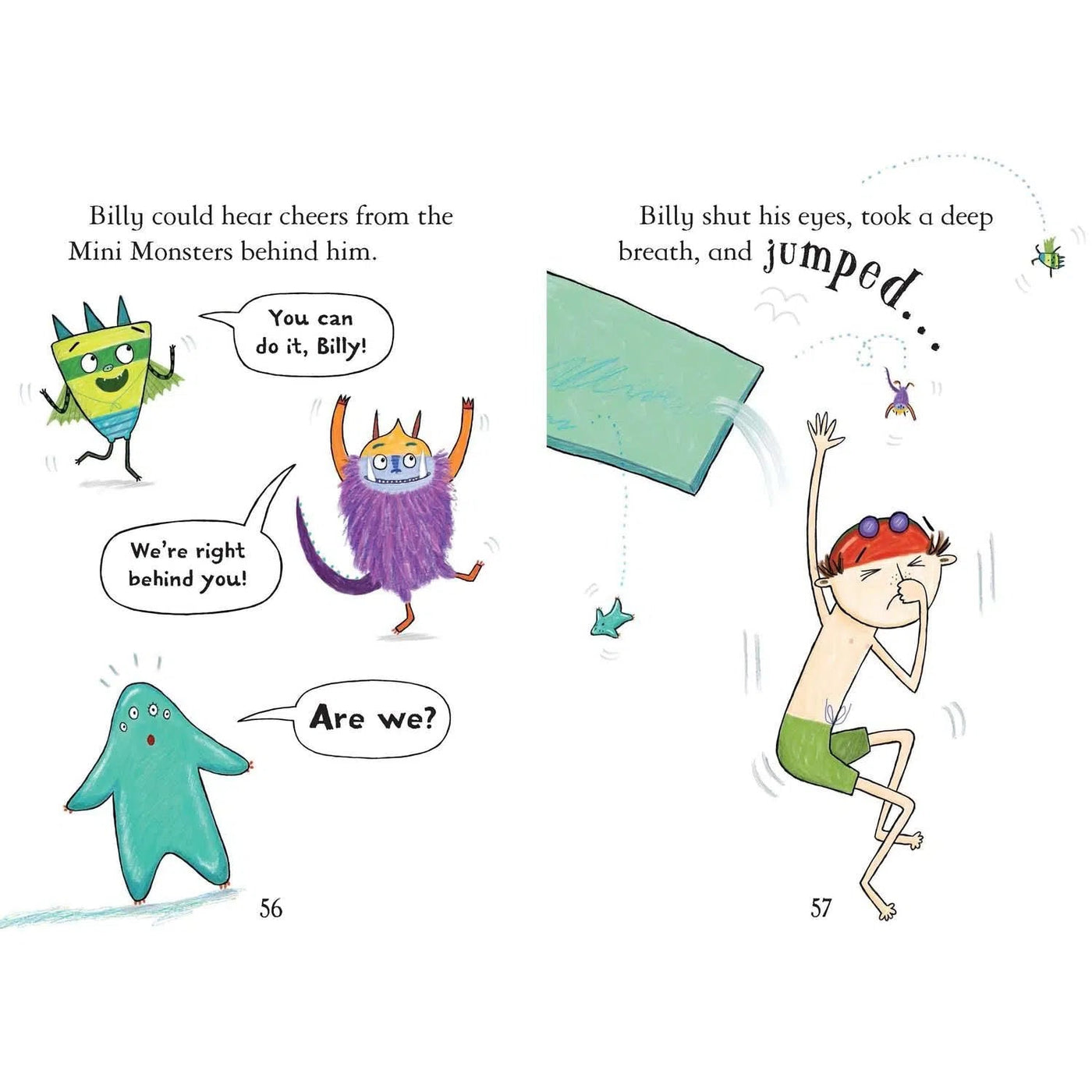 Billy and the Mini Monsters #03 Monsters go Swimming (Paperback) (Zanna Davidson) Usborne