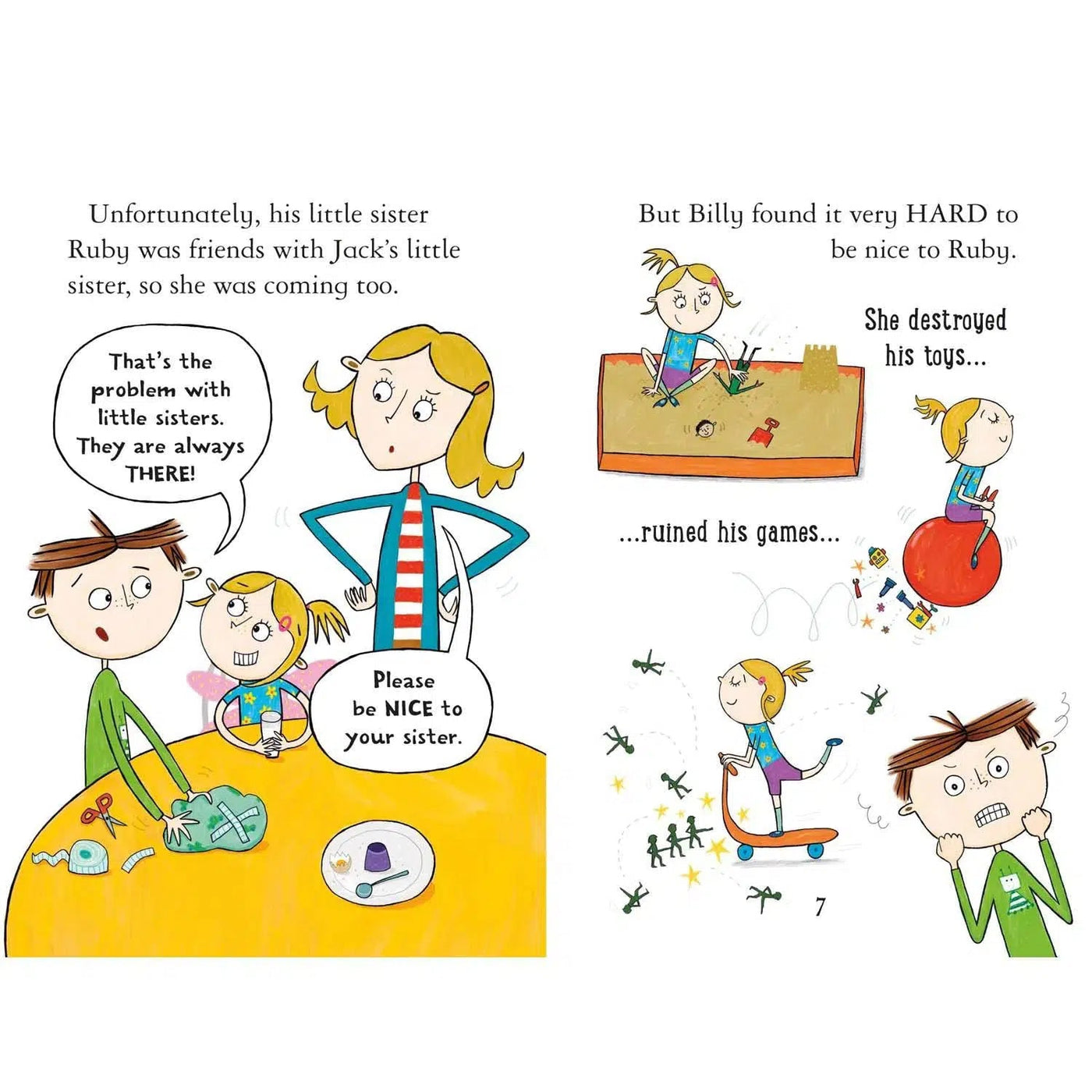 Billy and the Mini Monsters #05 Monsters go to a Party (Paperback) (Zanna Davidson) Usborne