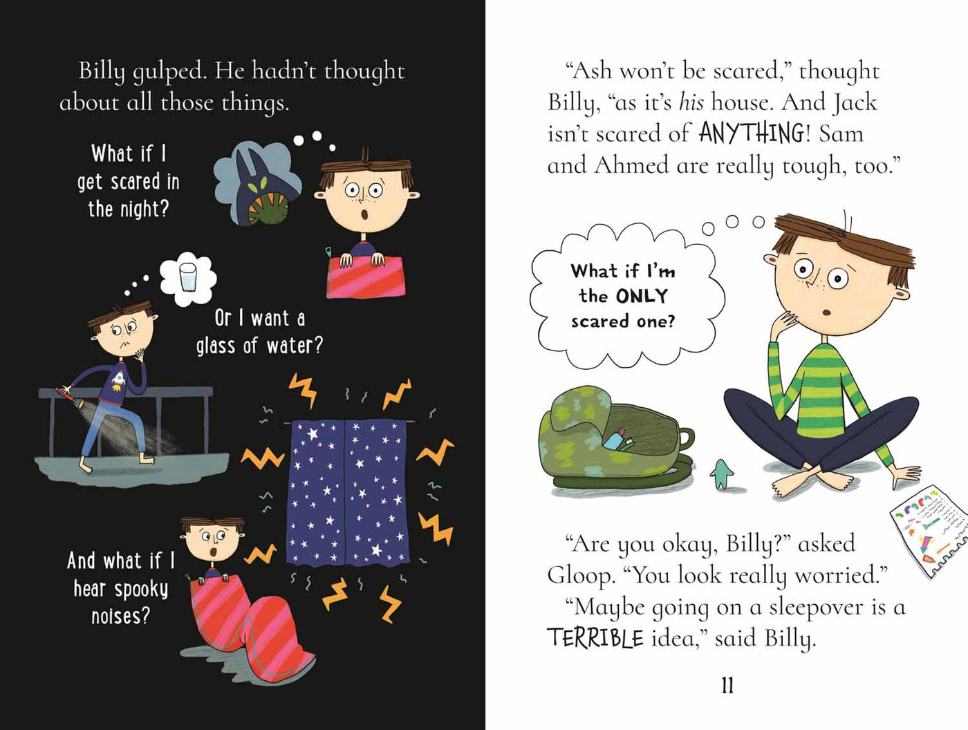 Billy and the Mini Monsters #14 Monsters on a Sleepover (Zanna Davidson)-Fiction: 歷險科幻 Adventure & Science Fiction-買書書 BuyBookBook