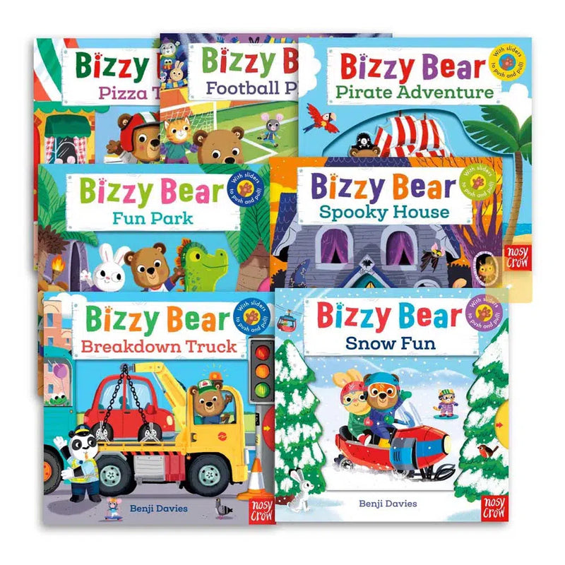 Bizzy Bear Adventure Plus Bundle (7 Board Books with QR code Audio) - 買書書 BuyBookBook