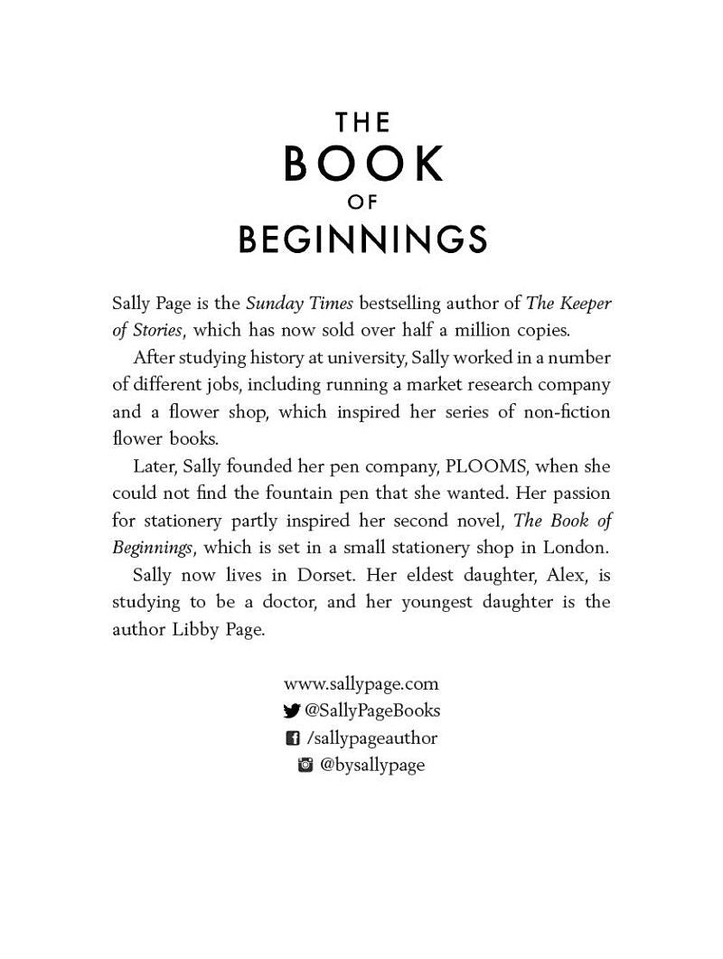 Book of Beginnings, The (Sally Page)-Fiction: 劇情故事 General-買書書 BuyBookBook