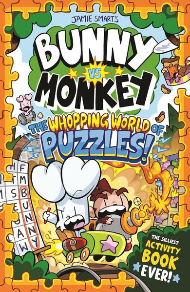 Bunny vs Monkey: The Whopping World of Puzzles-Children’s / Teenage general interest: Hobbies/ quizzes/ toys and games-買書書 BuyBookBook