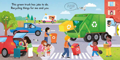 Busy Trucks (with QR code audio) - 買書書 BuyBookBook