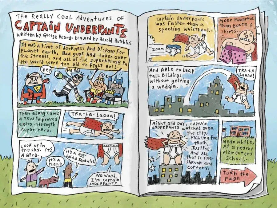 Captain Underpants Full Color (正版) #01-11 Bundle (11 book Paperback) (Dav Pilkey) - 買書書 BuyBookBook