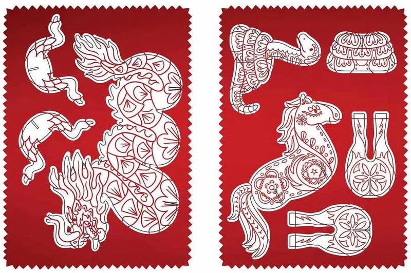 British Museum Press Out and Decorate: Chinese Zodiac (Press Out and Colour)-Fiction: 兒童繪本 Picture Books-買書書 BuyBookBook