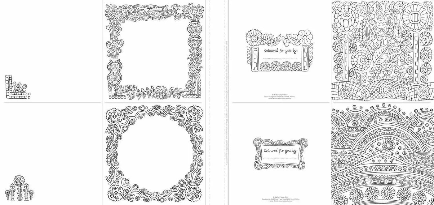 Colouring Book of Cards and Envelopes, The Fabulous Flowers and Perfect Patterns Nosy Crow