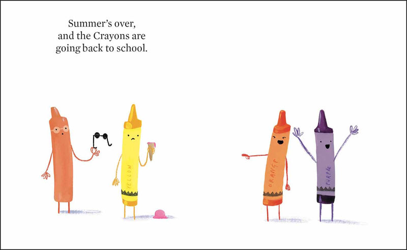 Crayons Go Back to School, The (Drew Daywalt) (Oliver Jeffers)-Fiction: 兒童繪本 Picture Books-買書書 BuyBookBook