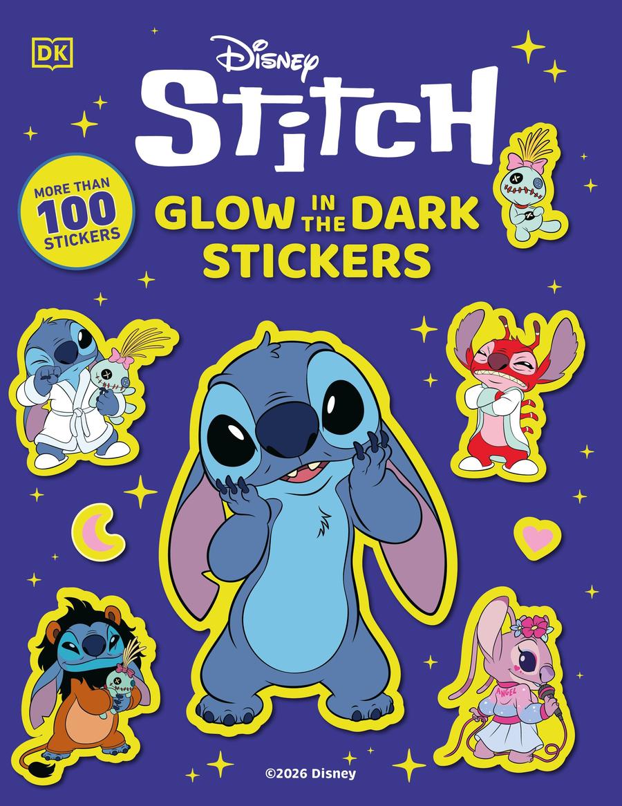 Disney Stitch Glow in the Dark Ultimate Sticker Book-Children’s interactive and activity books and kits-買書書 BuyBookBook