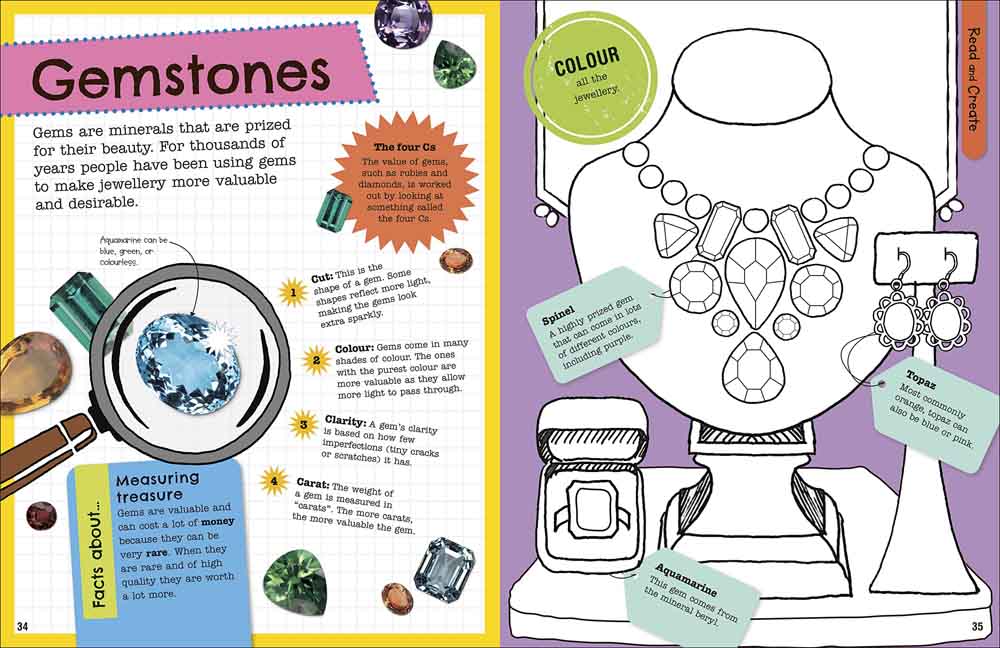 Fact-Packed Activity Book, The - Rocks and Minerals - 買書書 BuyBookBook