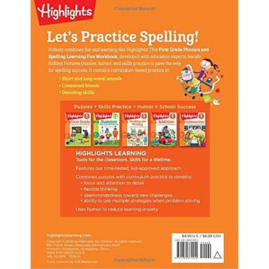 First Grade Phonics and Spelling (Highlights) PRHUS
