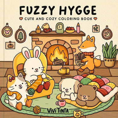Fuzzy Hygge Coloring Book-Lifestyle and Leisure-買書書 BuyBookBook