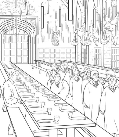 Harry Potter Magical Places and Characters Colouring Book 3 (Warner Brothers)-Activity: 繪畫貼紙 Drawing & Sticker-買書書 BuyBookBook