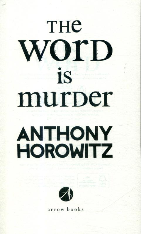 Hawthorne and Horowitz Mysteries #01, The Word Is Murder (Anthony Horowitz)-Fiction: 偵探懸疑 Detective & Mystery-買書書 BuyBookBook