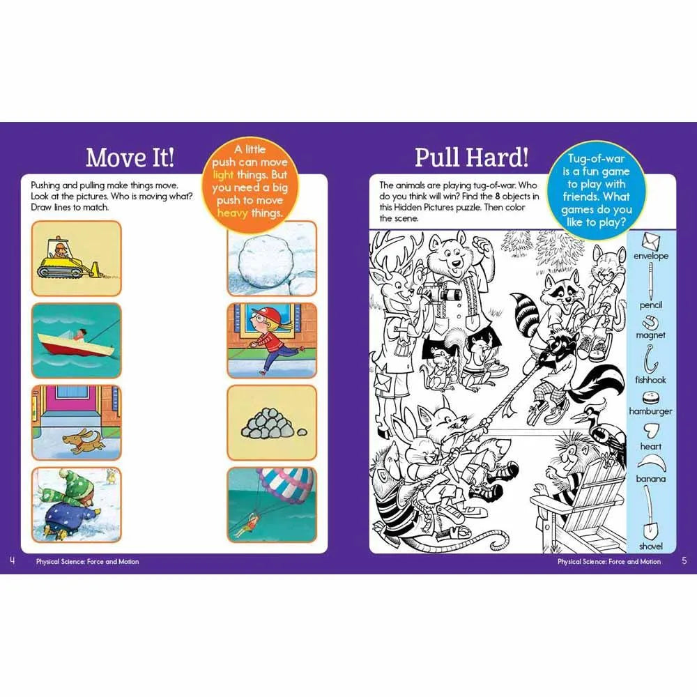 Kindergarten Hands-On STEAM Learning Fun Workbook (Highlights) PRHUS