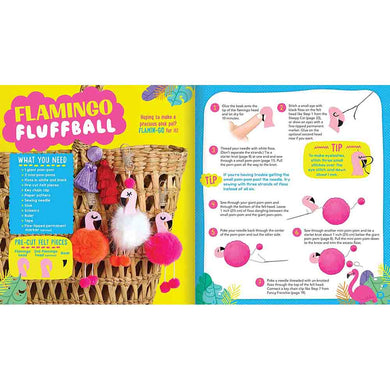 Klutz Pom-Pom Backpack Clips Craft Kit - 買書書 BuyBookBook