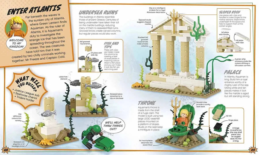 LEGO DC Comics Super Heroes Build Your Own Adventure (Hardback with Minifigure) DK UK