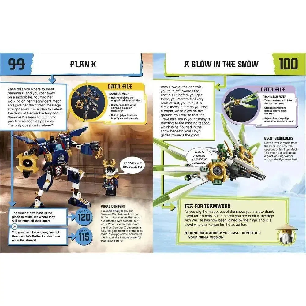 LEGO Ninjago Choose Your Ninja Mission (Hardback with Minifigure) DK UK