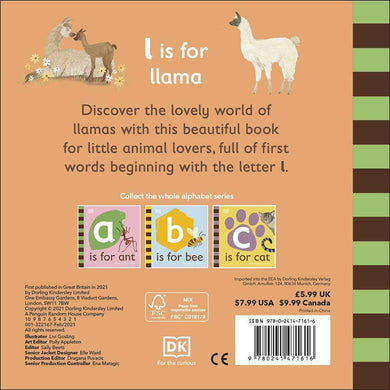 L is for Llama (Board book) DK UK