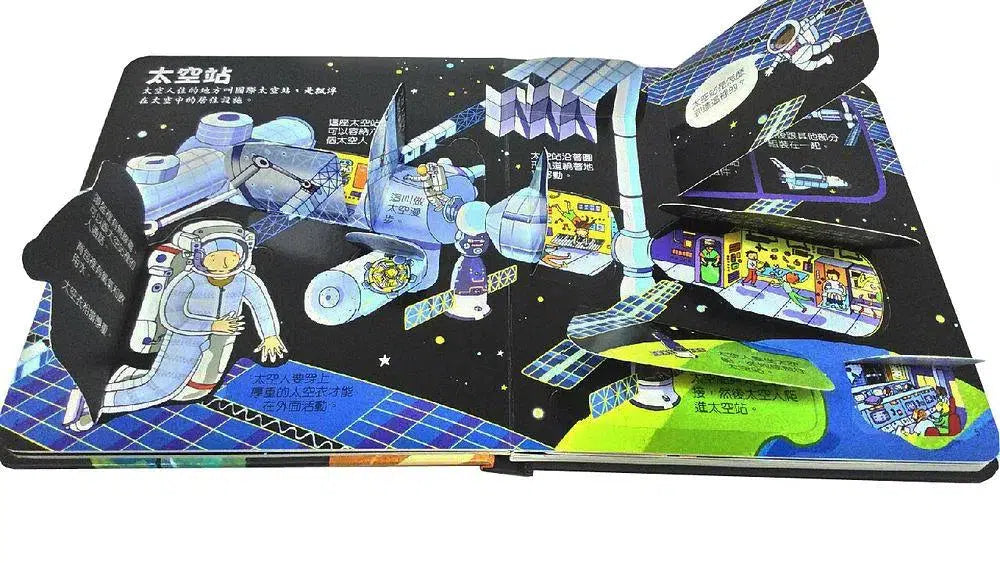 Look inside:浩瀚神祕的太空 (翻翻書)-非故事: 天文地理 Space & Geography-買書書 BuyBookBook