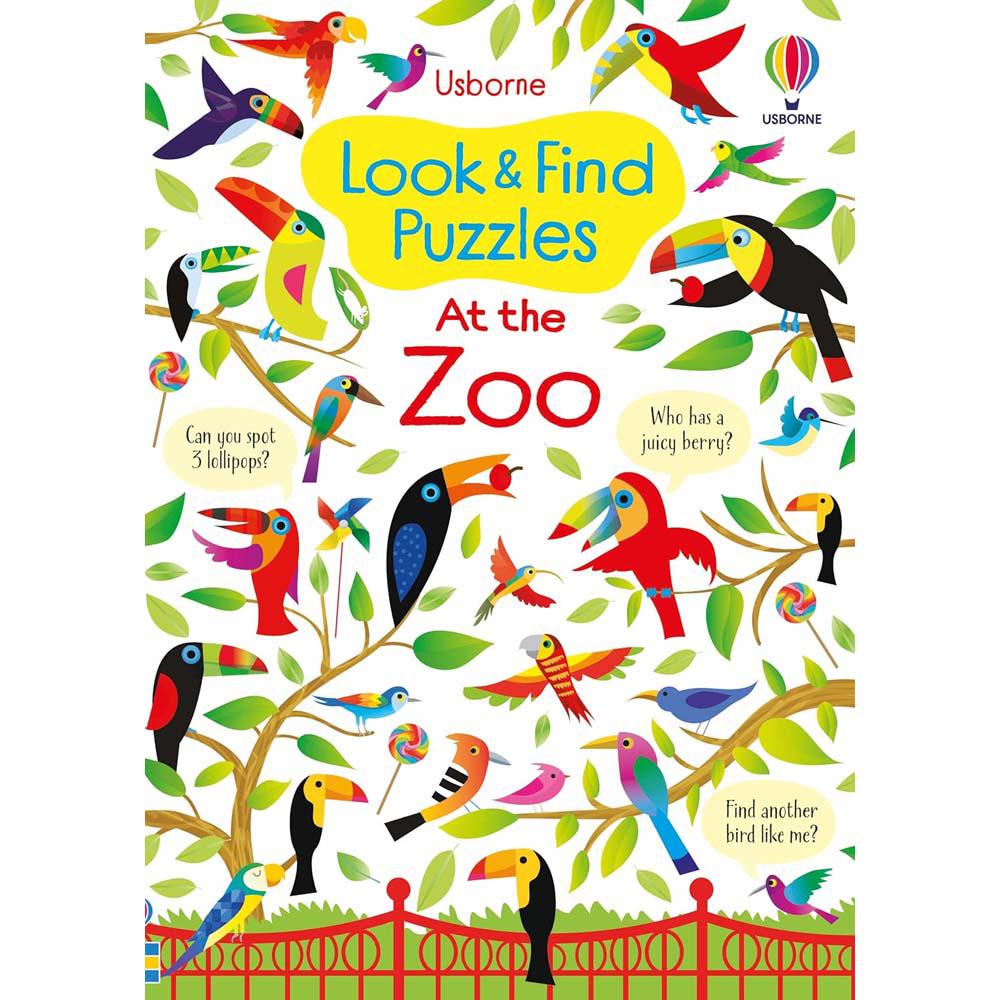 Look and Find Puzzles: At the Zoo (Kirsteen Robson)-Activity: 益智解謎 Puzzle & Quiz-買書書 BuyBookBook