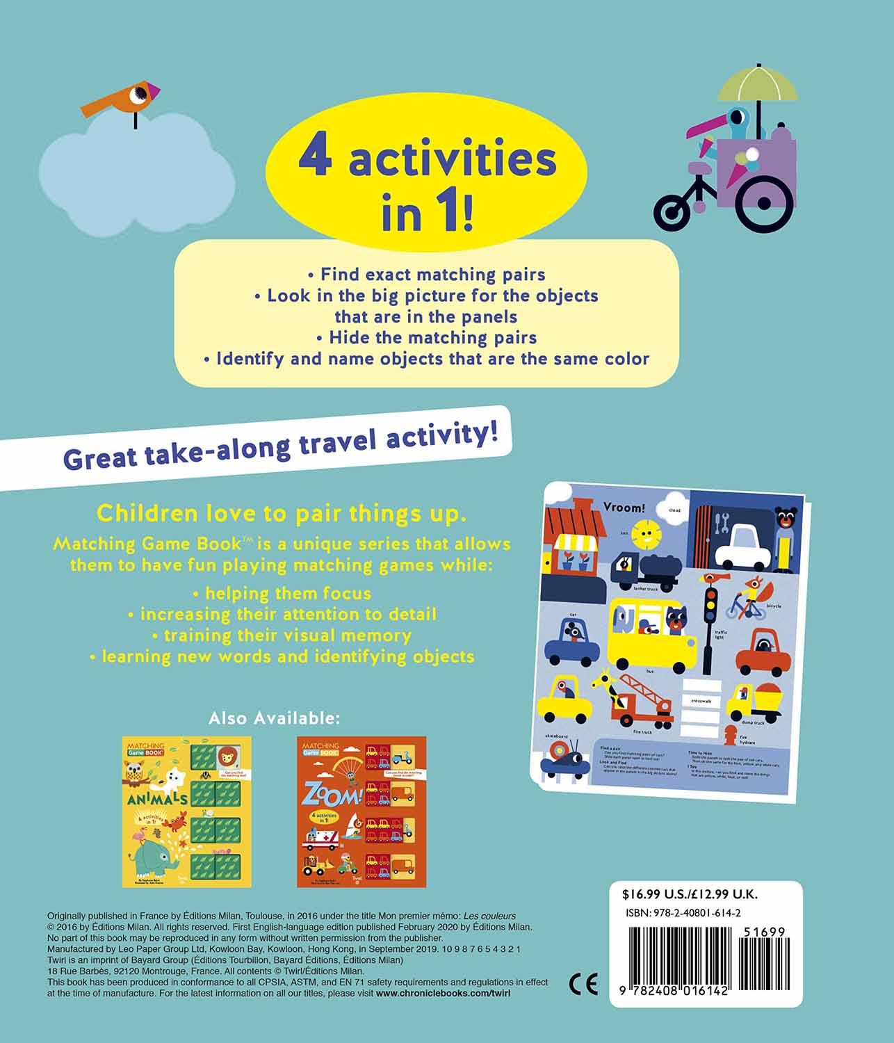 Matching Game Books, #03 - Colors Matching Game Book - 買書書 BuyBookBook
