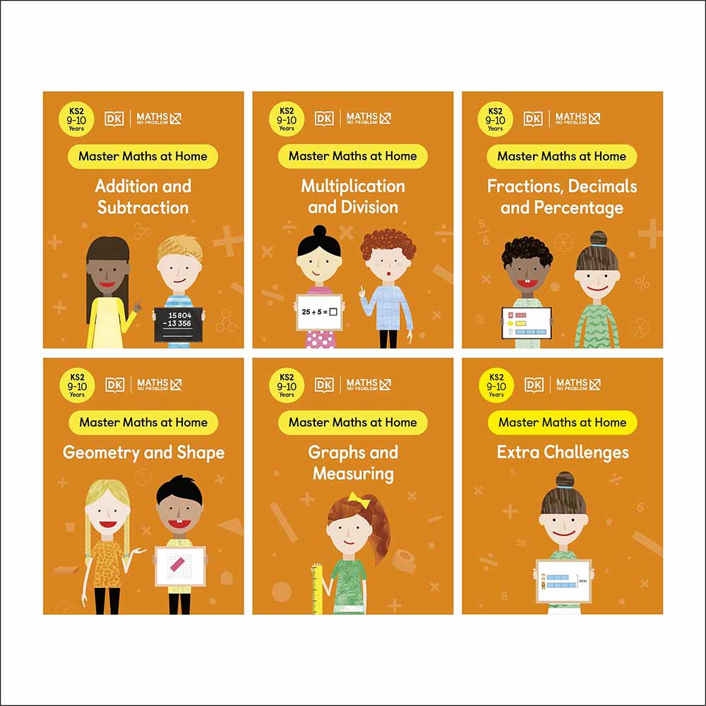 Maths ― No Problem! Collection of 6 Workbooks, Ages 9-10 (Key Stage 2)-Activity: 學習補充 Learning & Supplemental-買書書 BuyBookBook