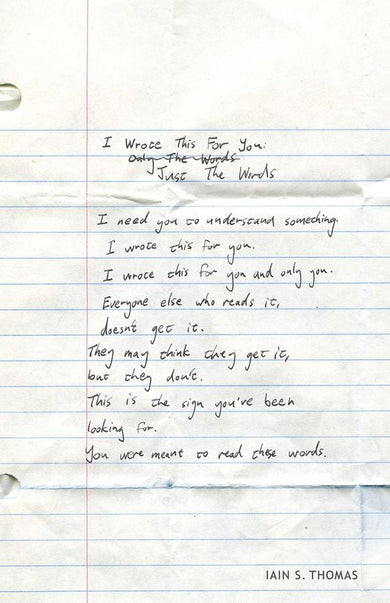 I Wrote This for You: Just the Words-Poetry-買書書 BuyBookBook