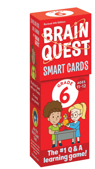 Brain Quest 6th Grade Smart Cards Revised 4th Edition-Children’s / Teenage general interest: General knowledge and interesting facts-買書書 BuyBookBook
