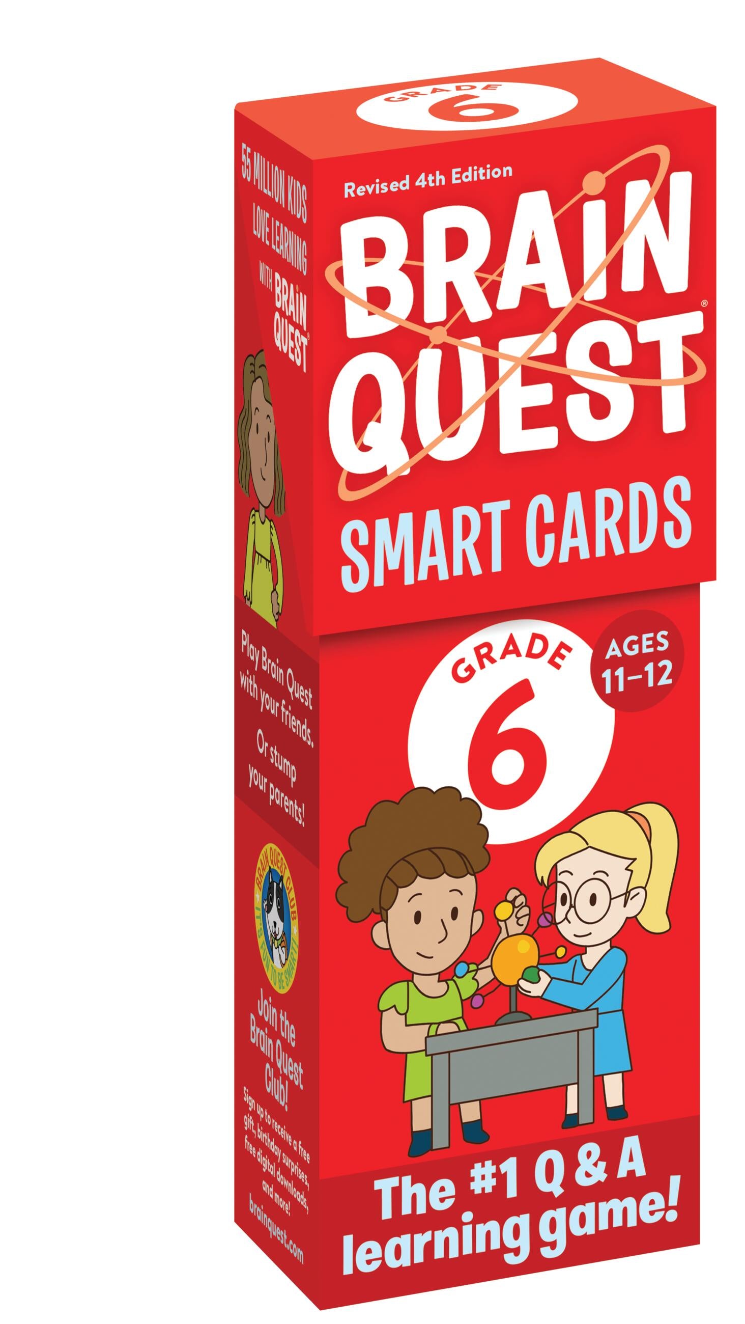 Brain Quest 6th Grade Smart Cards Revised 4th Edition-Children’s / Teenage general interest: General knowledge and interesting facts-買書書 BuyBookBook