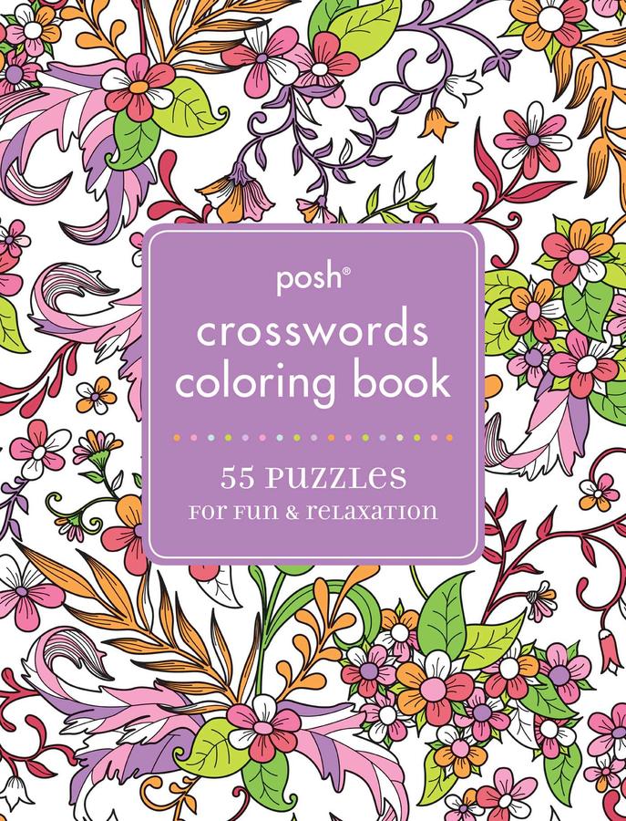 Posh Crosswords Adult Coloring Book-Hobbies/ quizzes/ games-買書書 BuyBookBook