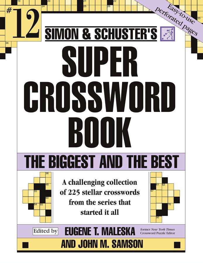 Simon & Schuster Super Crossword Puzzle Book #12-Hobbies/ quizzes/ games-買書書 BuyBookBook