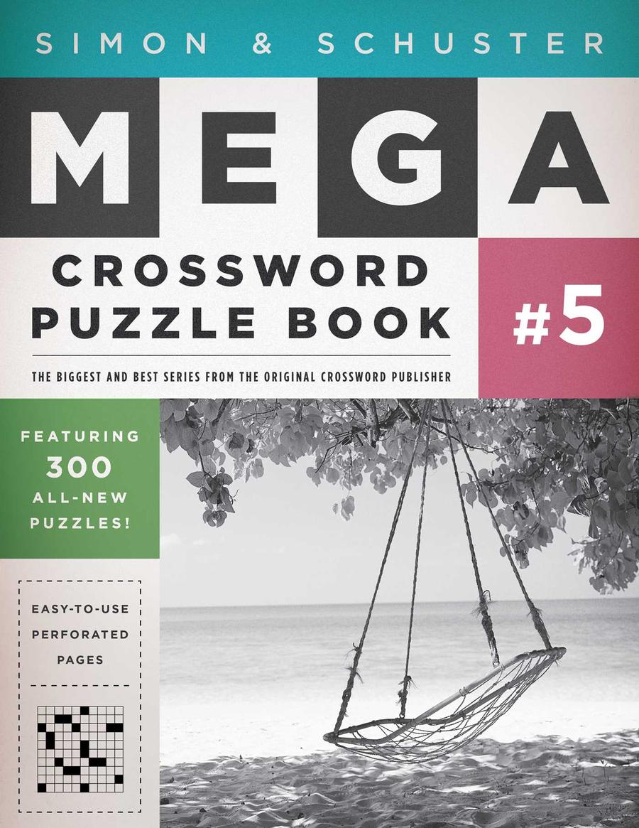 Simon & Schuster Mega Crossword Puzzle Book #5-Hobbies/ quizzes/ games-買書書 BuyBookBook