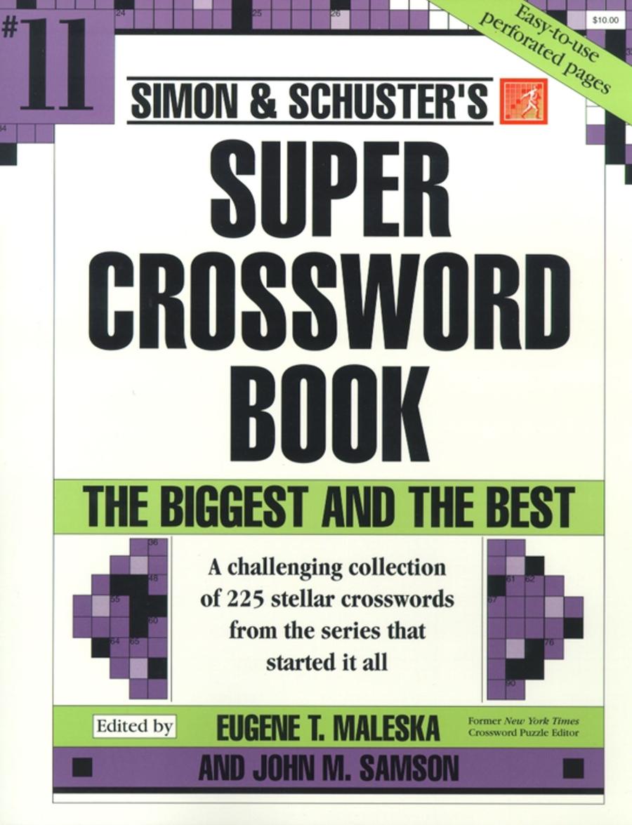 Simon & Schuster Super Crossword Puzzle Book #11-Hobbies/ quizzes/ games-買書書 BuyBookBook