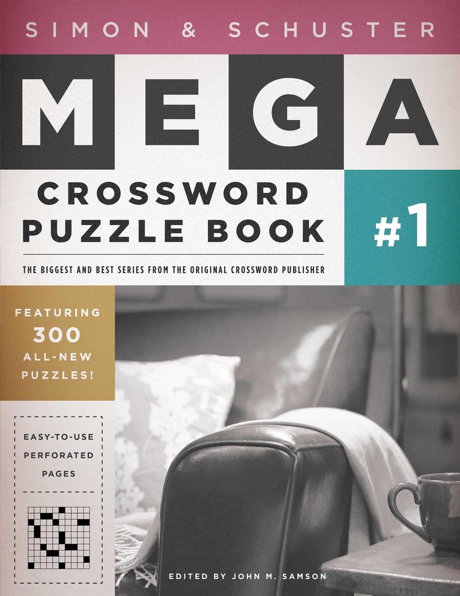Simon & Schuster Mega Crossword Puzzle Book #1-Hobbies/ quizzes/ games-買書書 BuyBookBook