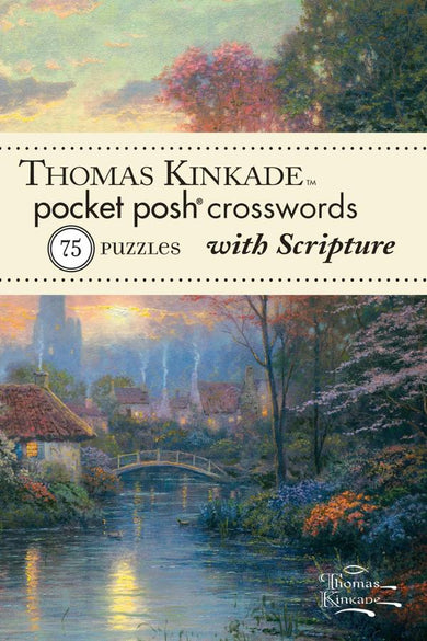Thomas Kinkade Pocket Posh Crosswords 1 with Scripture-Hobbies/ quizzes/ games-買書書 BuyBookBook