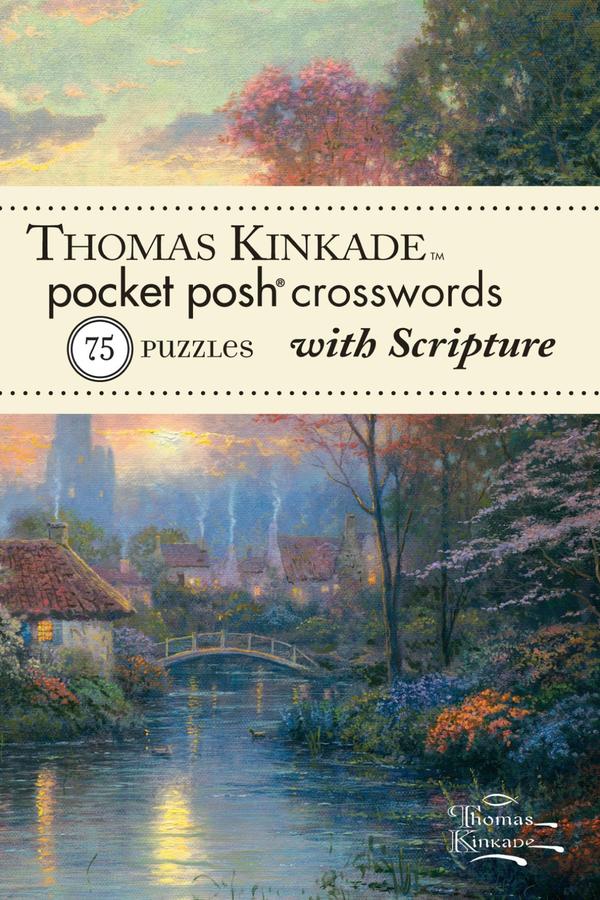 Thomas Kinkade Pocket Posh Crosswords 1 with Scripture-Hobbies/ quizzes/ games-買書書 BuyBookBook