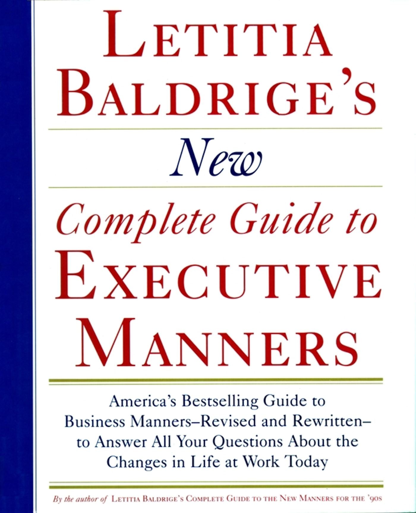 Letitia Balderige's New Complete Guide to Executive Manners-Education-買書書 BuyBookBook