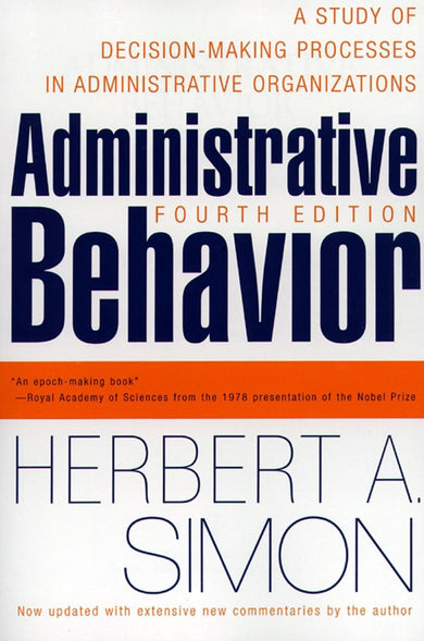 Administrative Behavior, 4th Edition-Business and Management-買書書 BuyBookBook
