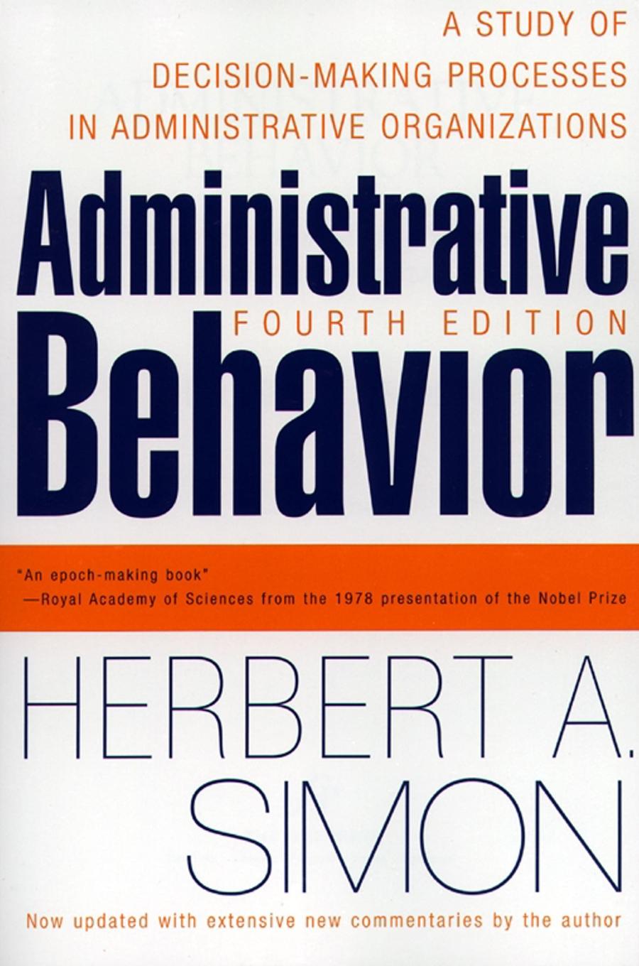 Administrative Behavior, 4th Edition-Business and Management-買書書 BuyBookBook