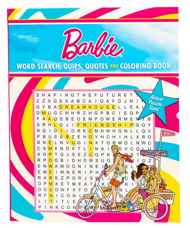 Barbie Word Search, Quips, Quotes, and Coloring Book-Hobbies/ quizzes/ games-買書書 BuyBookBook