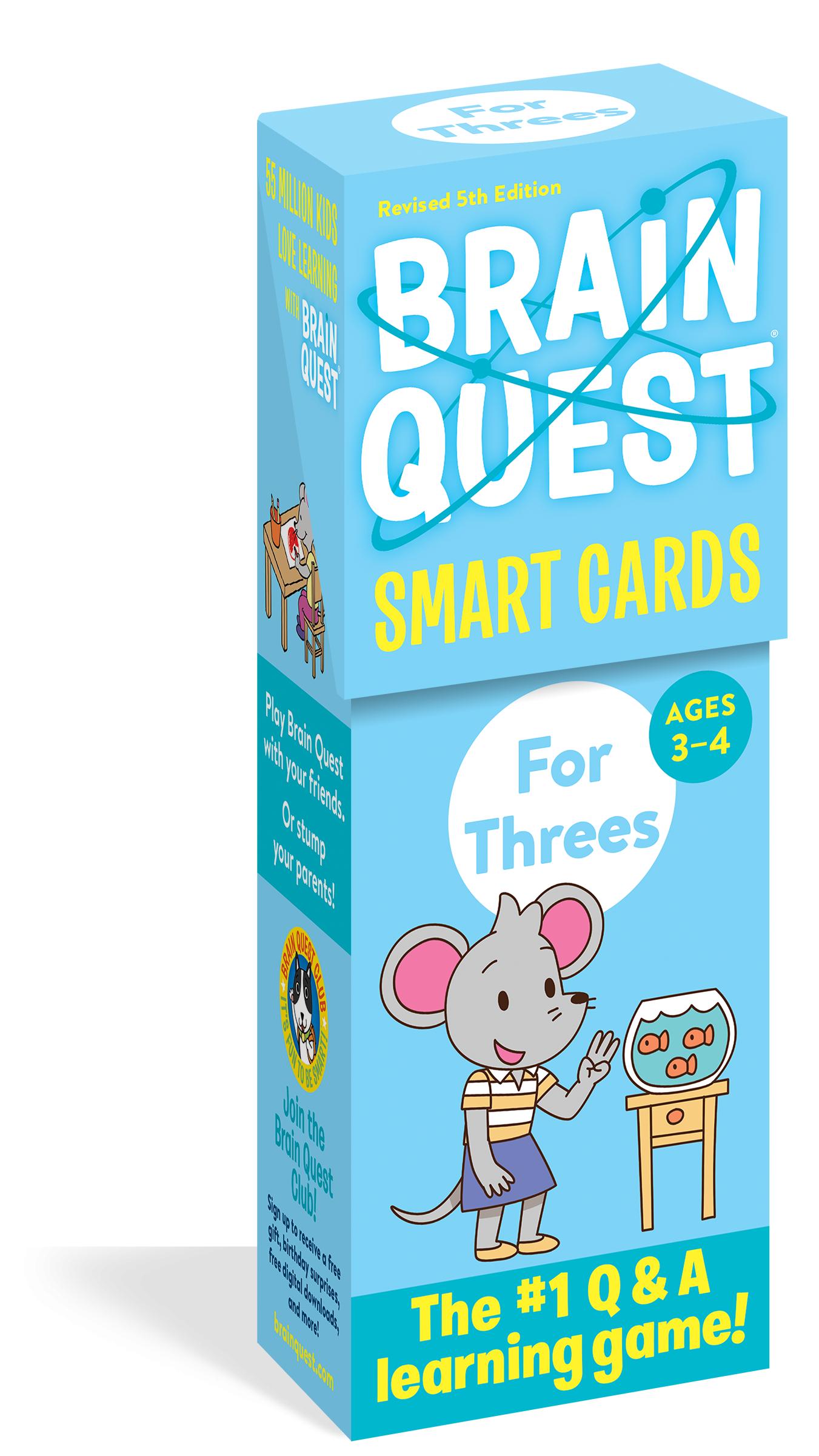 Brain Quest For Threes Smart Cards Revised 5th Edition-Children’s / Teenage general interest: General knowledge and interesting facts-買書書 BuyBookBook