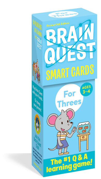 Brain Quest For Threes Smart Cards Revised 5th Edition-Children’s / Teenage general interest: General knowledge and interesting facts-買書書 BuyBookBook