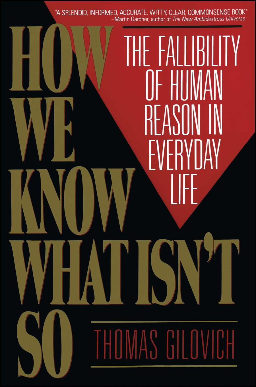 How We Know What Isn't So-Psychology-買書書 BuyBookBook
