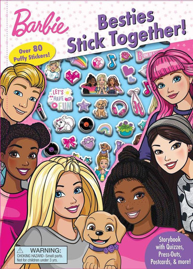 Barbie: Besties Stick Together-Children’s interactive and activity books and kits-買書書 BuyBookBook