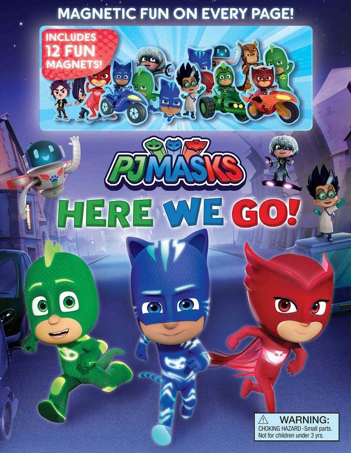 PJ Masks: Here We Go! Magnetic Hardcover-Children’s / Teenage fiction: Action and adventure stories-買書書 BuyBookBook