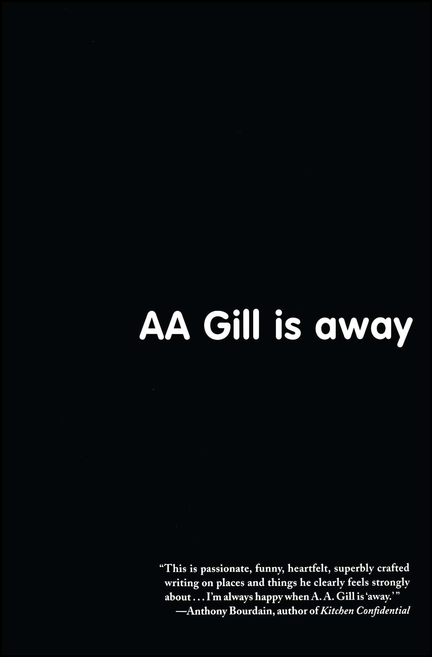 AA Gill is Away-Lifestyle and Leisure-買書書 BuyBookBook