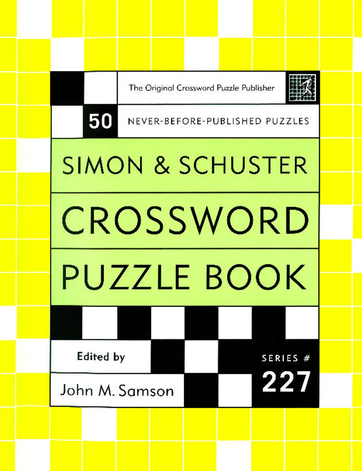 Simon and Schuster Crossword Puzzle Book #227-Hobbies/ quizzes/ games-買書書 BuyBookBook